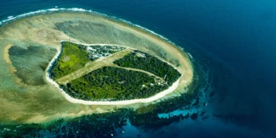 从空中俯瞰 Lady Elliot Island